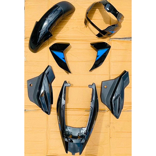 Black Blue Bajaj Pulsar 150 Full Body Kit