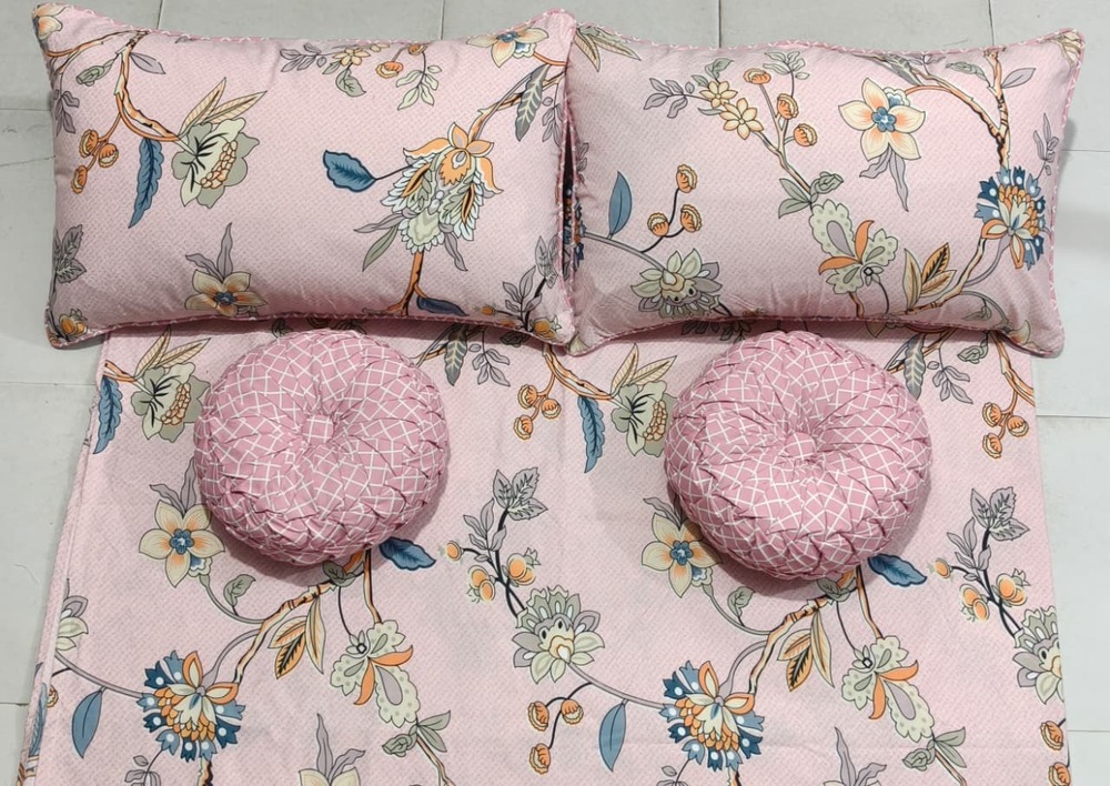 5 Piece Printed Bedsheet Set