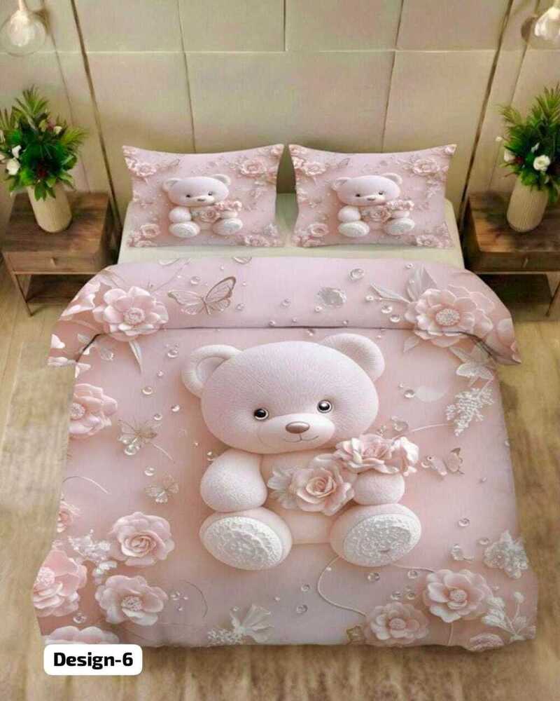 Design 6 Digital Print Fabric Bedsheets