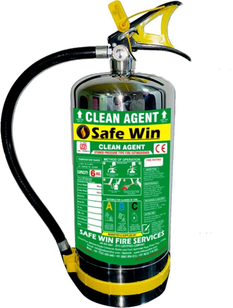 6kg Clean Agent Fire Extinguisher