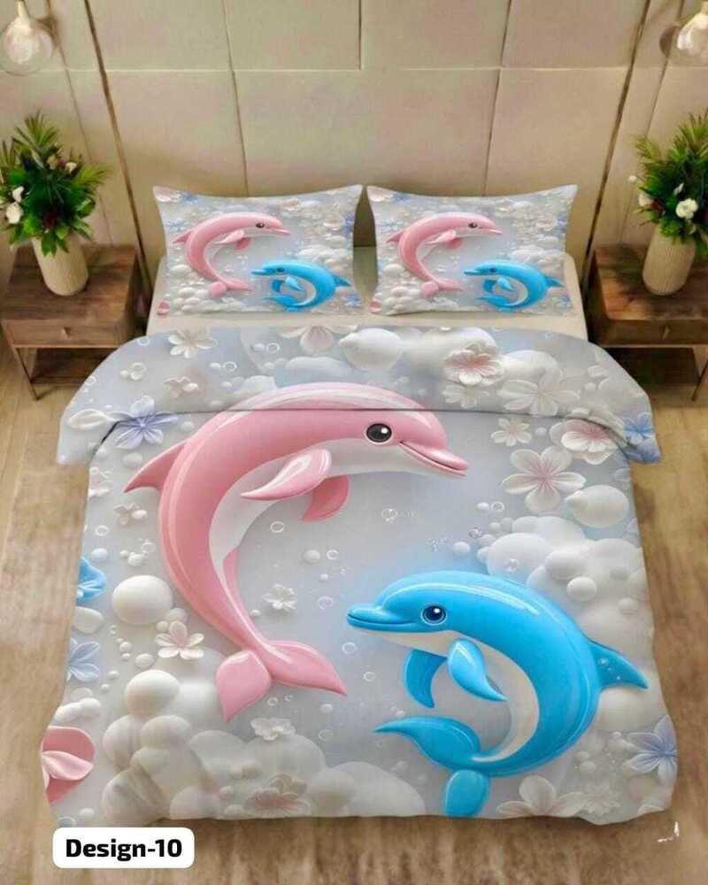 Design 10 Digital Print Fabric Bedsheets