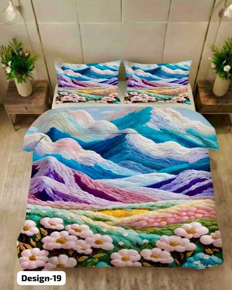 Design 19 Digital Print Fabric Bedsheets