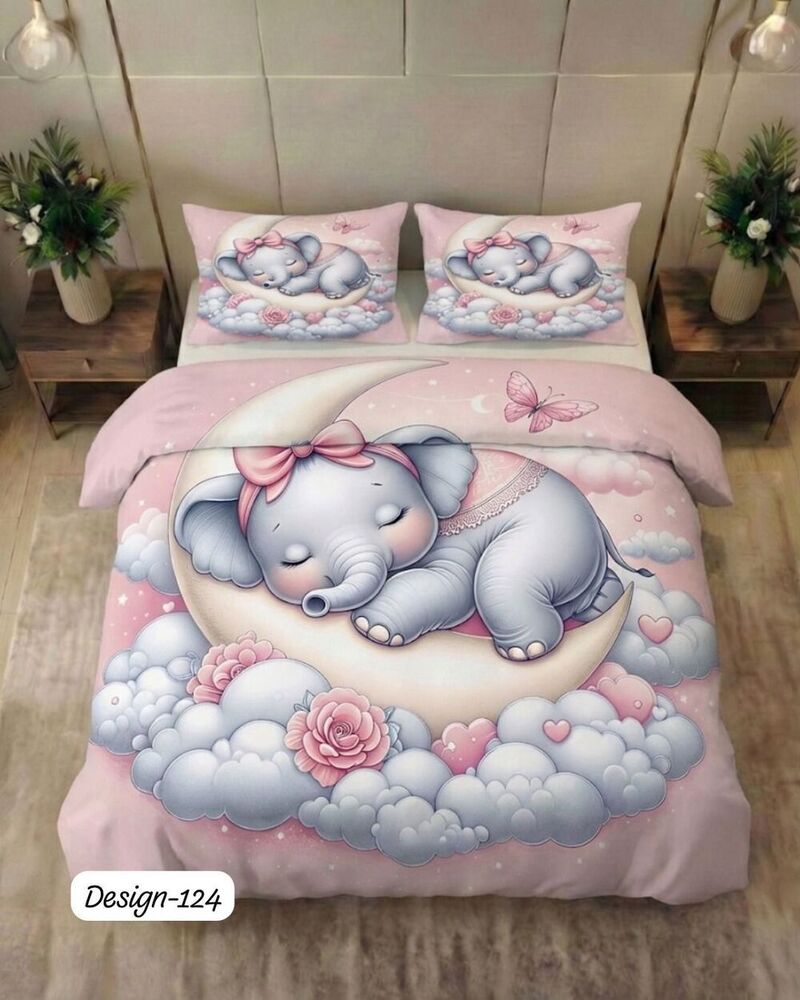 Design 124 Digital Print Fabric Bedsheets