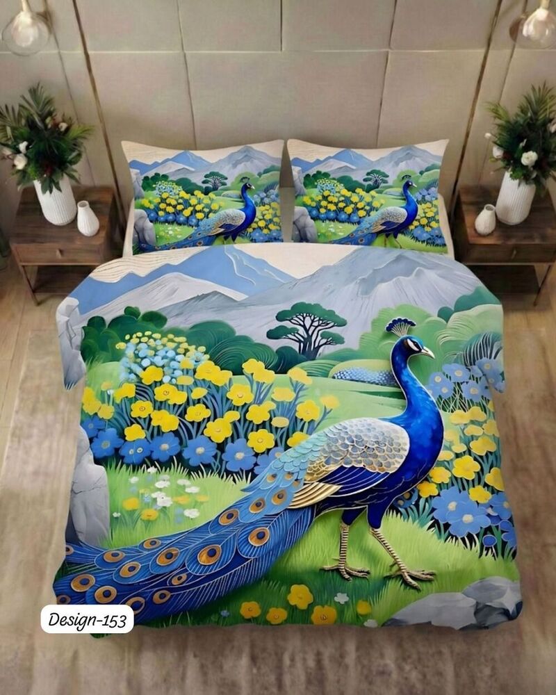 Design 153 Digital Print Fabric Bedsheets