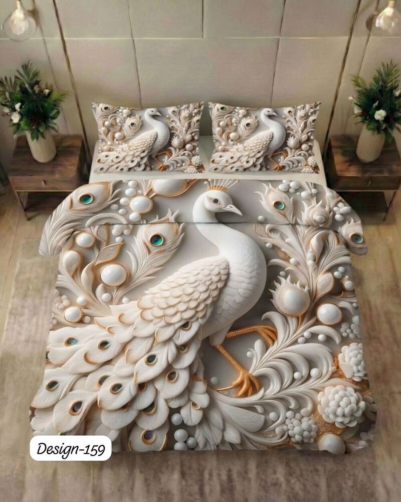 Design 159 Digital Print Fabric Bedsheets
