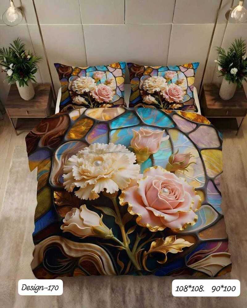 Design 170 Digital Print Fabric Bedsheets