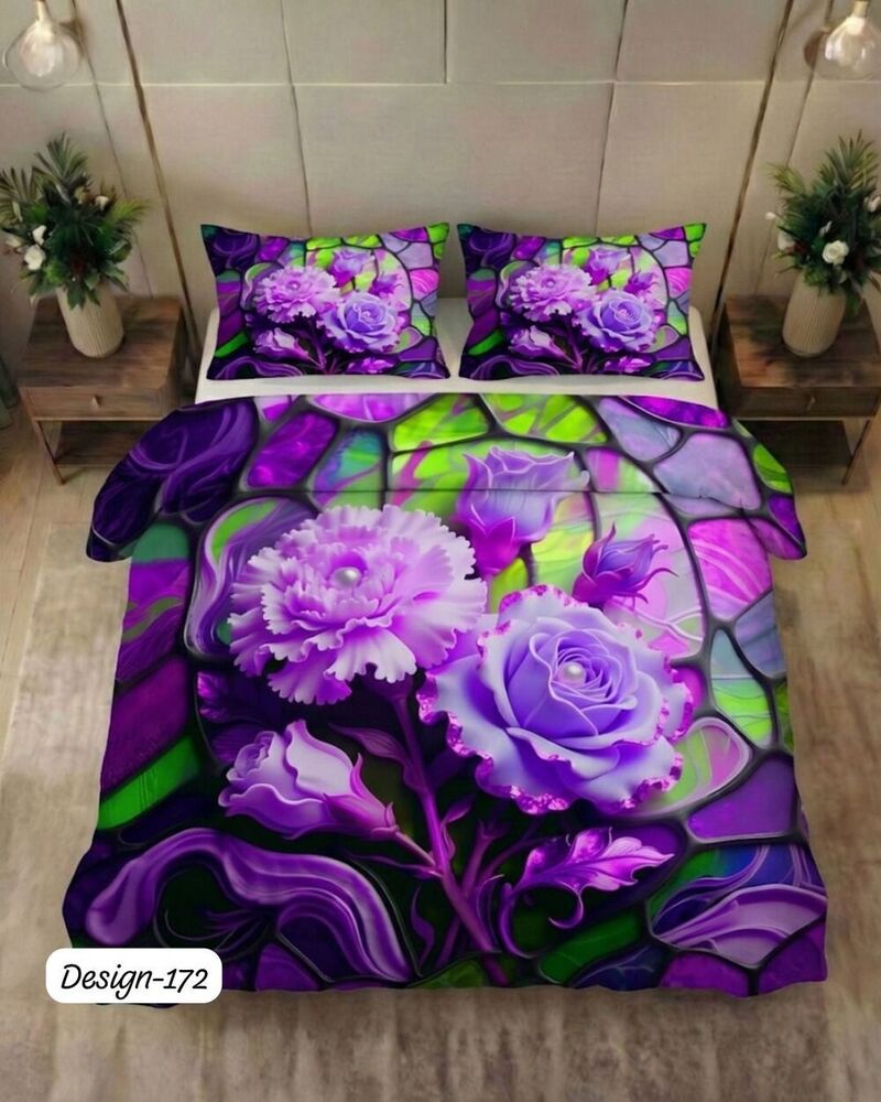 Design 172 Digital Print Fabric Bedsheets