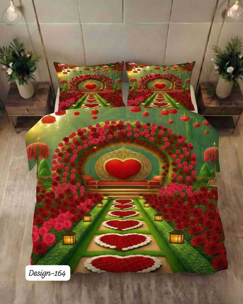 Design 164 Digital Print Fabric Bedsheets