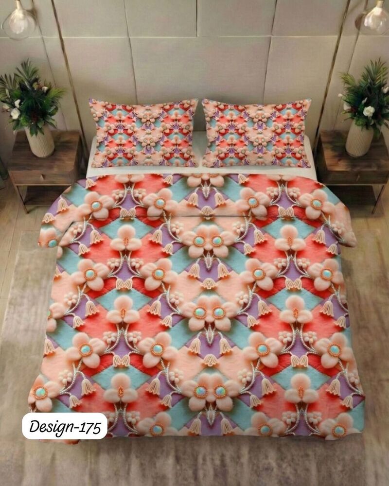Design 175 Digital Print Fabric Bedsheets