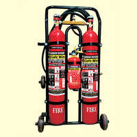 Carbon Dioxide Type Twin Trolley Wheeled Fire Extinguisher