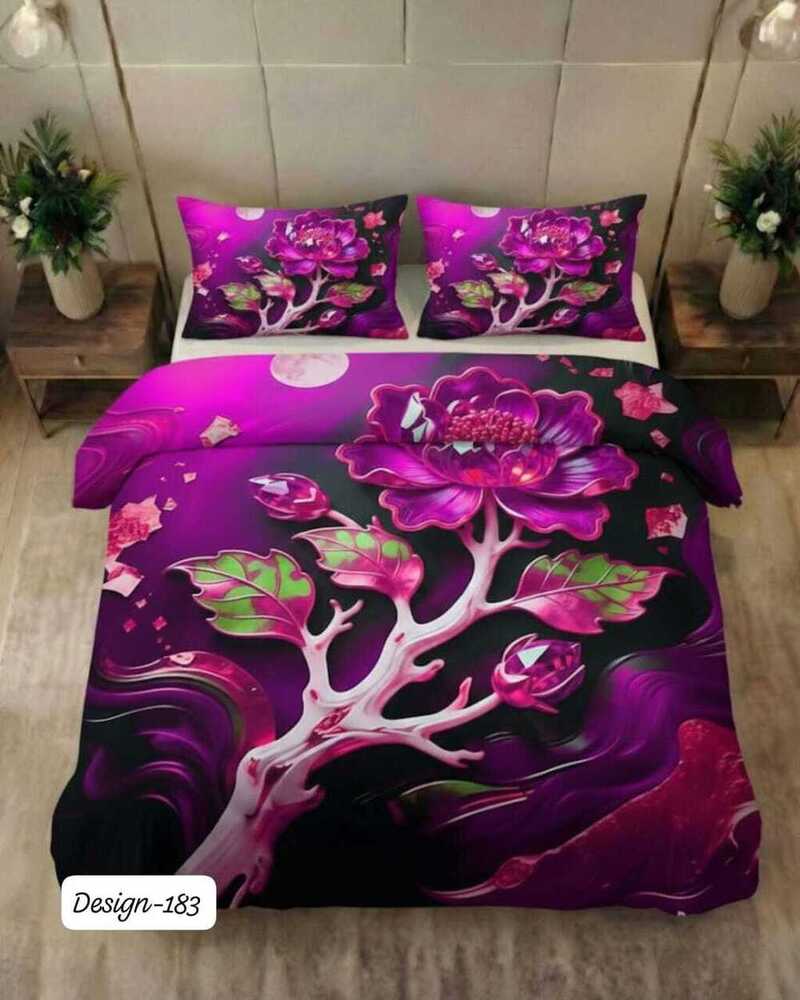 Design 183 Digital Print Fabric Bedsheets