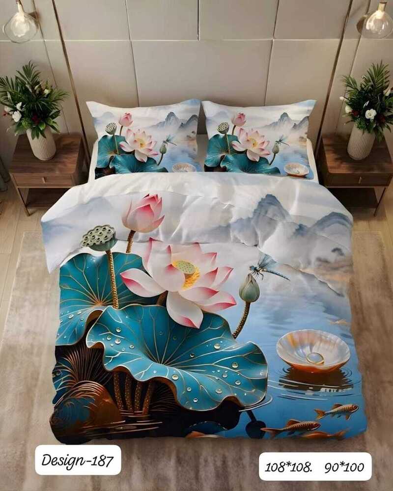 Design 187 Digital Print Fabric Bedsheets