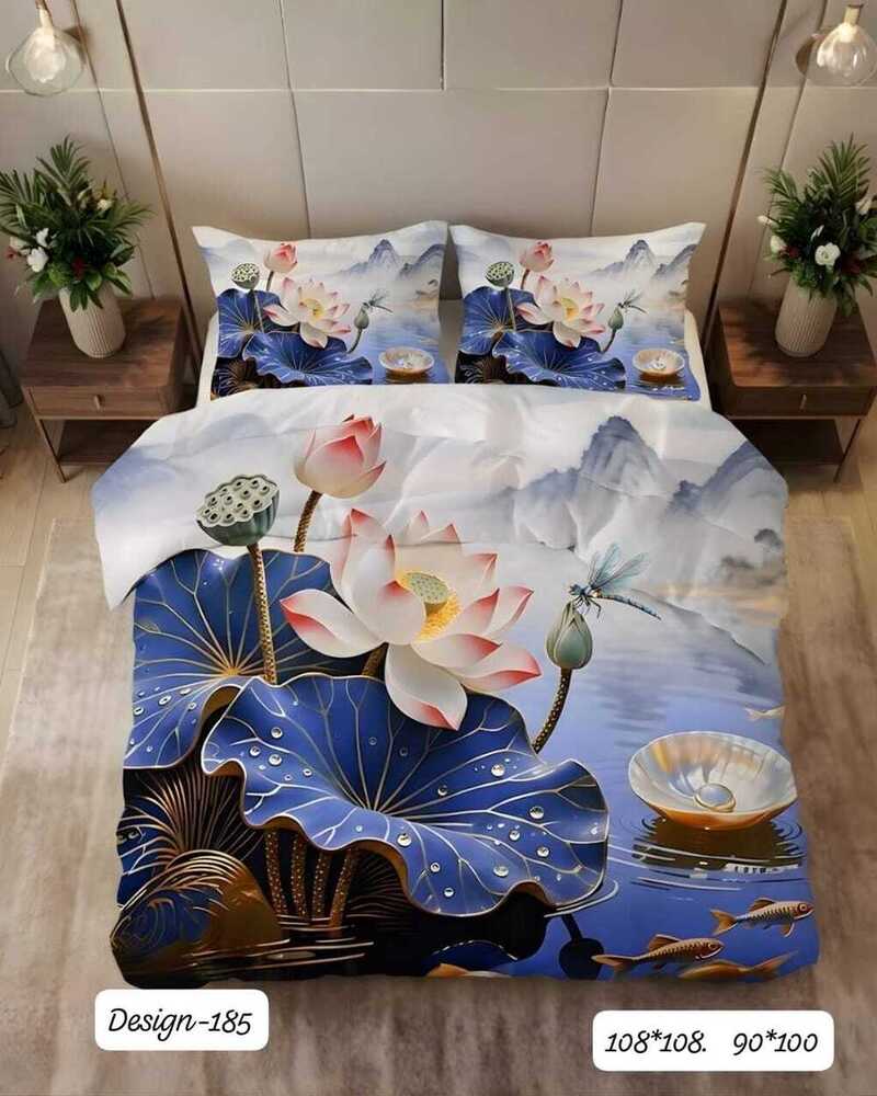 Design 185 Digital Print Fabric Bedsheets