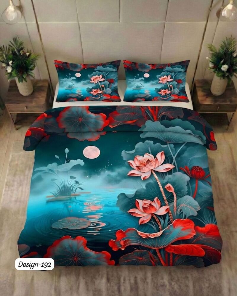 Design 192 Digital Print Fabric Bedsheets