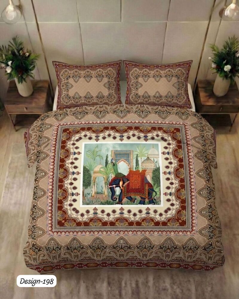Design 198 Digital Print Fabric Bedsheets