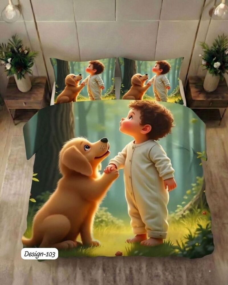 Design 103 Digital Print Fabric Bedsheets