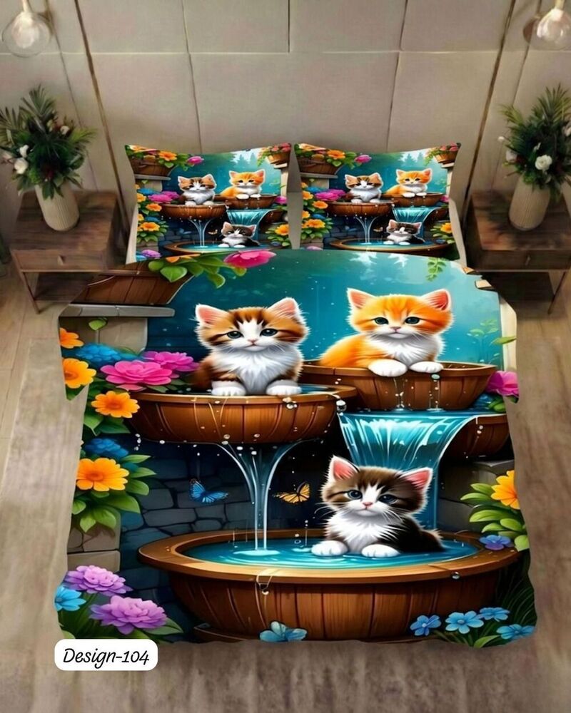 Design 104 Digital Print Fabric Bedsheets