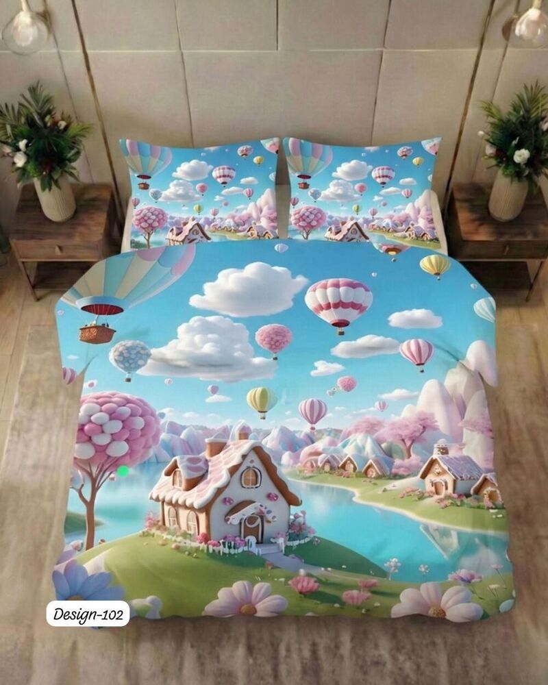 Design 102 Digital Print Fabric Bedsheets