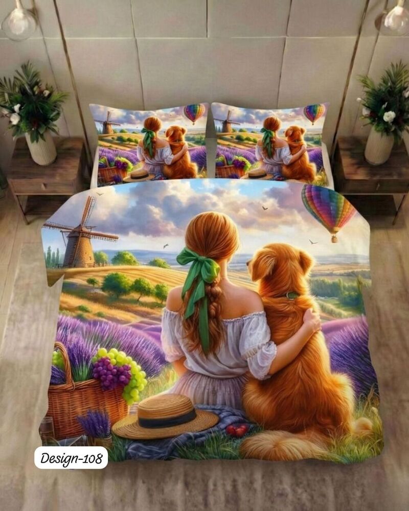 Design 108 Digital Print Fabric Bedsheets
