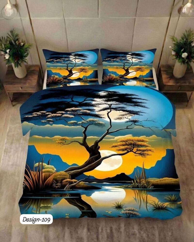 Design 109 Digital Print Fabric Bedsheets