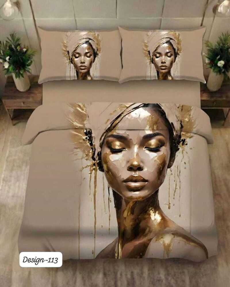 Design 113 Digital Print Fabric Bedsheets