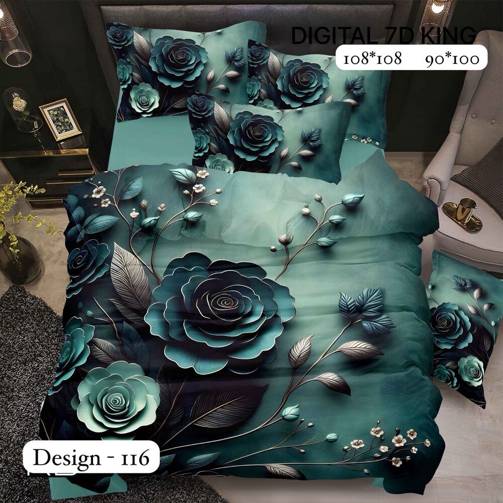 Design 116 Digital Print Fabric Bedsheets