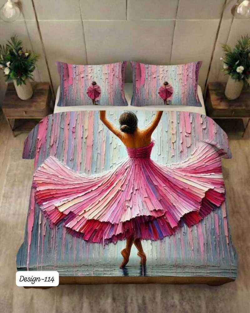 Design 114 Digital Print Fabric Bedsheets
