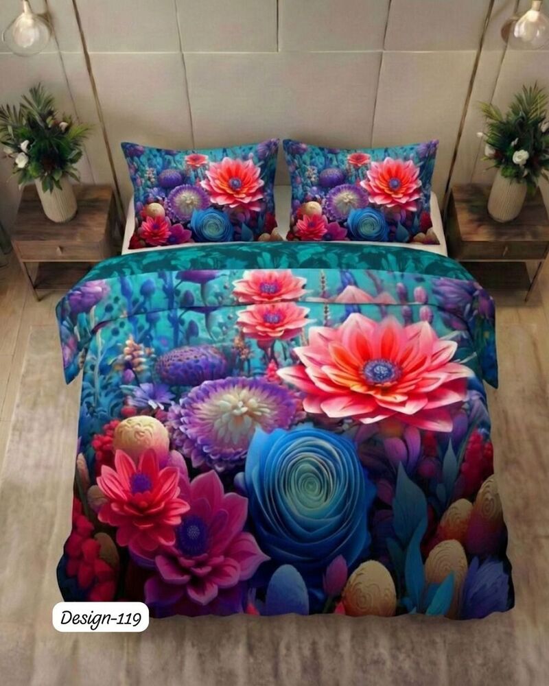 Design 119 Digital Print Fabric Bedsheets