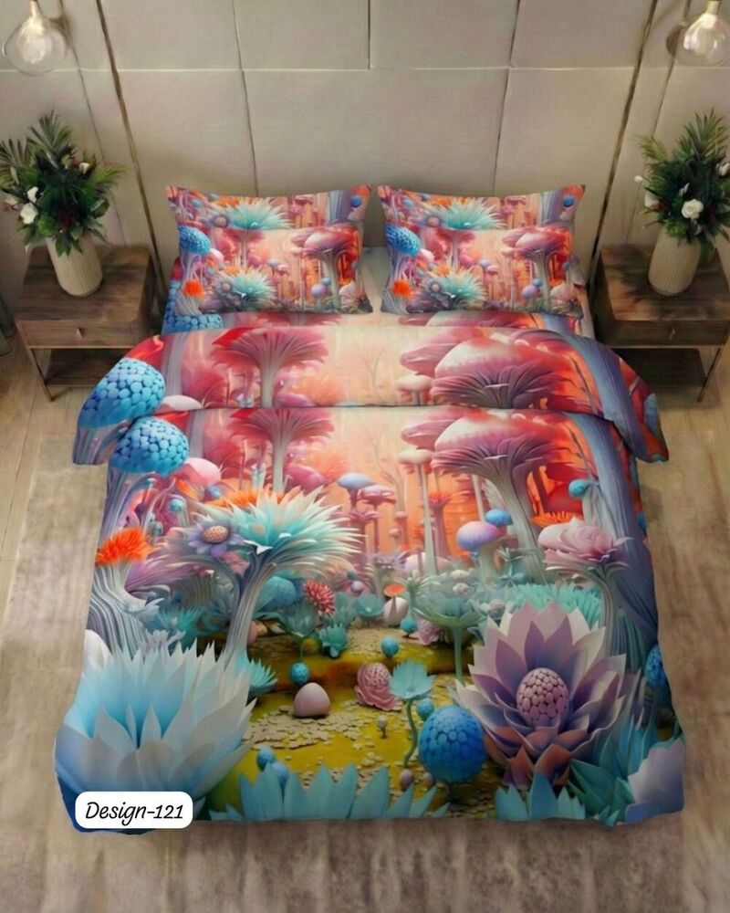 Design 121 Digital Print Fabric Bedsheets