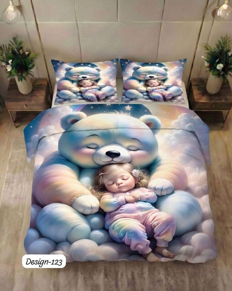 Design 123 Digital Print Fabric Bedsheets