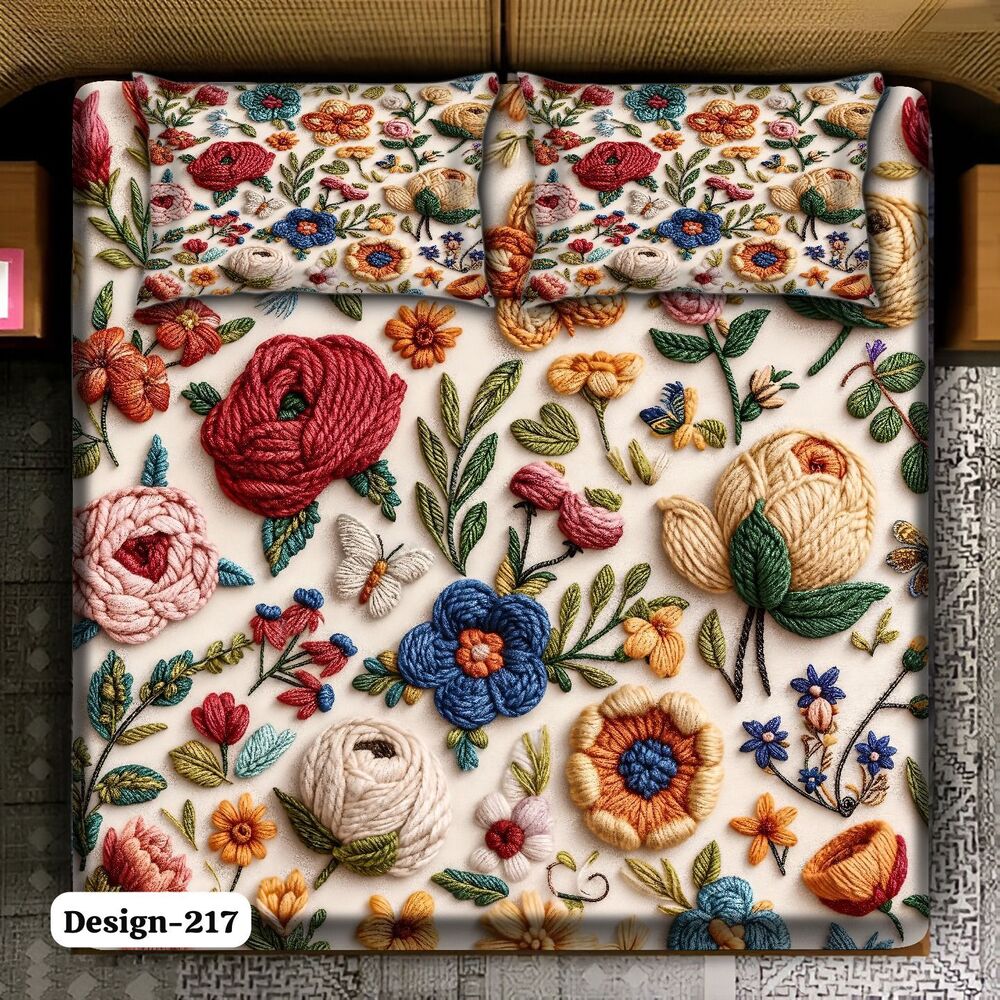 Design 217 Digital Print Fabric Bedsheets