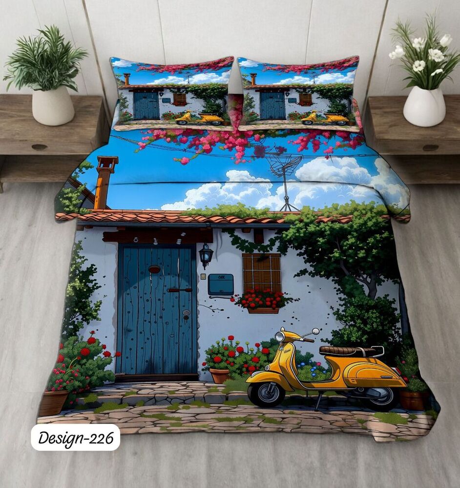 Design 226 Digital Print Fabric Bedsheets