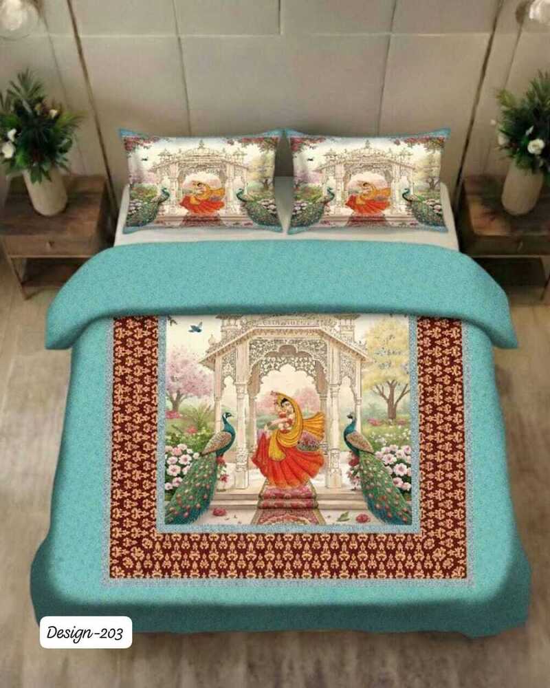 Design 203 Digital Print Fabric Bedsheets