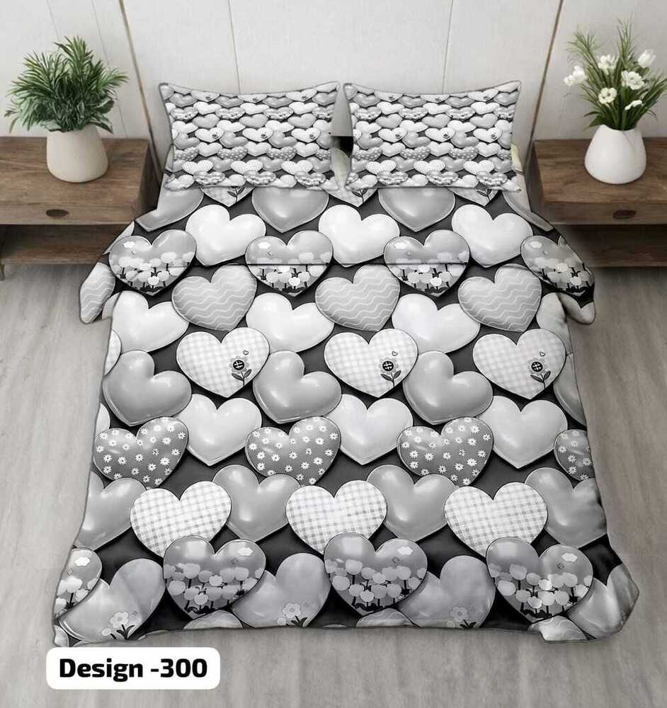 Design 300 Digital Print Fabric Bedsheets