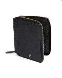 Unisex Leather Passport Wallet - Genuine Leather, Standard Size, Brown | Bifold, Button Snap, Dual-tone Stitching, Multiple Compartments