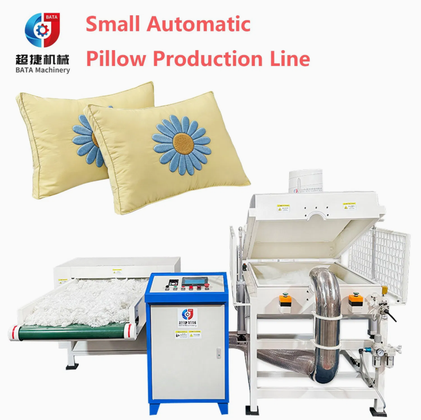 Automatic Pillow Making Production Line Polyester Fiber Opening Machinery Cushion Fibre Cotton Stuffing Filling Machine