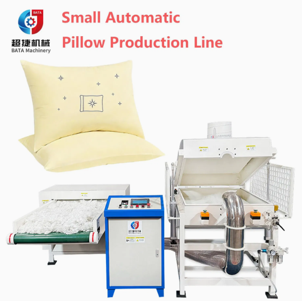 Automatic Pillow Making Production Line Polyester Fiber Opening Machinery Cushion Fibre Cotton Stuffing Filling Machine