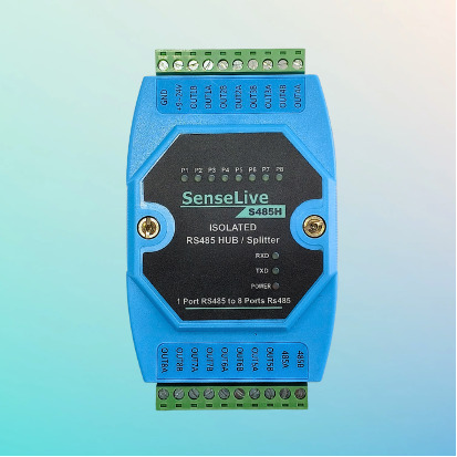 8 Channels RS485 HUB Remote IO Controller