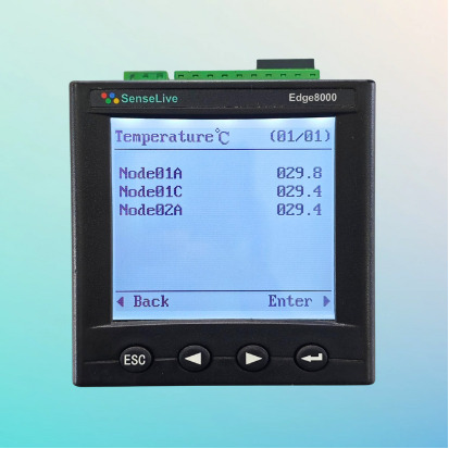 Wireless Bus Bar Surface Temperature Monitoring System - Color: Black