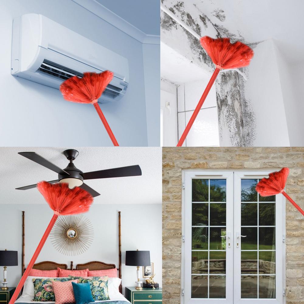 90-inch Metal Extendable Cobweb Brush  Ceiling, Fan & Light Dust Cleaning (MOQ: 3)