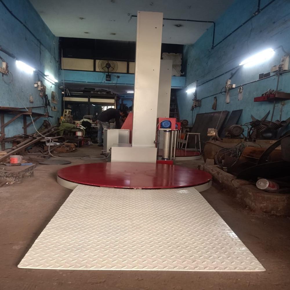 Pallet Stretch Wrapping Machine With Guide - Automatic Grade: Semi-automatic