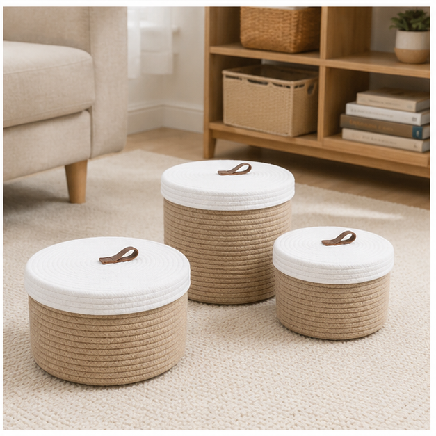 Round Jute Basket