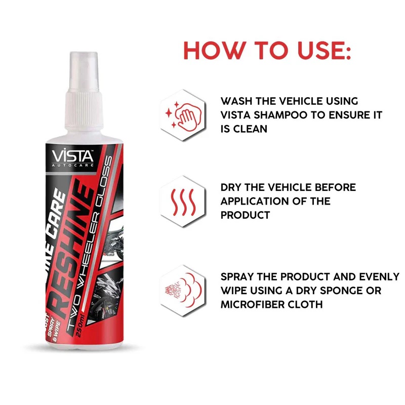 Vista Reshine (Two Wheeler) 250ml