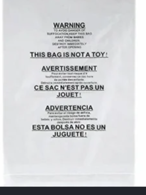 Ld Warning And Side Seal Bags