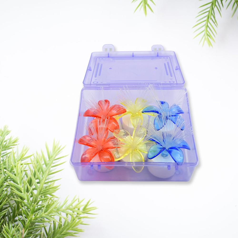 Fiber Optic Light  Mini Color Change LED Table Centerpieces for Diwali (Pack of 6)