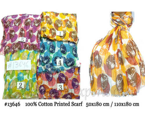 कॉटन प्रिंटेड स्कार्फ