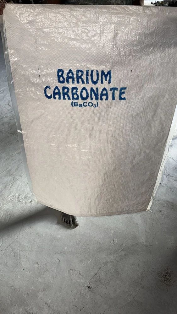 Barium Carbonate Powder - 25 Kg Bag, 99% Purity, Fine White Powder | Industrial Grade For Ceramics, Glass, Ferrite, Chemical Synthesis