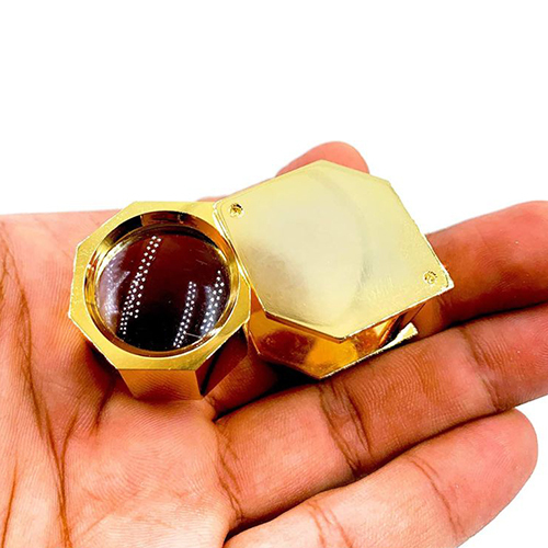 Brass Jewelers Eye Loupe,10x Magnifier