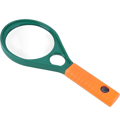 Optical Grade Magnifying Glass with Compass