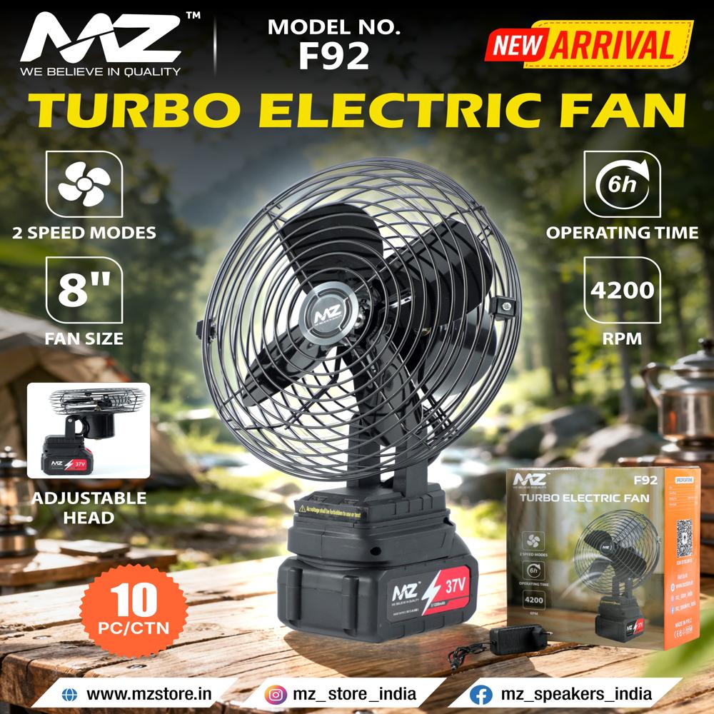 MZ F92 TURBO ELECTRIC TABLE FAN